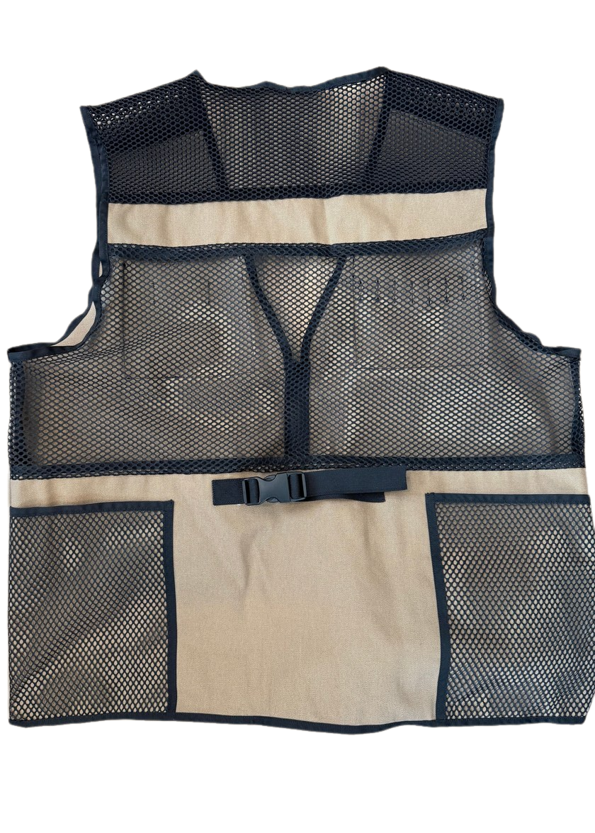 InspectorVest back, mesh panel and the two glove pockets